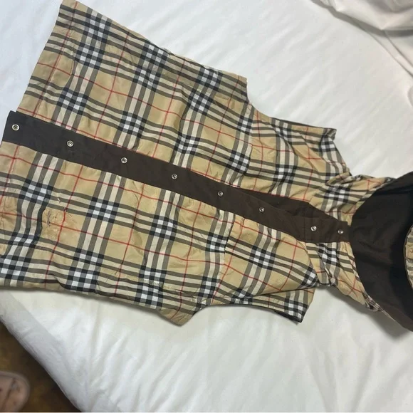 Burberry Tan and Black Checkered Vest - Picture 2 of 8